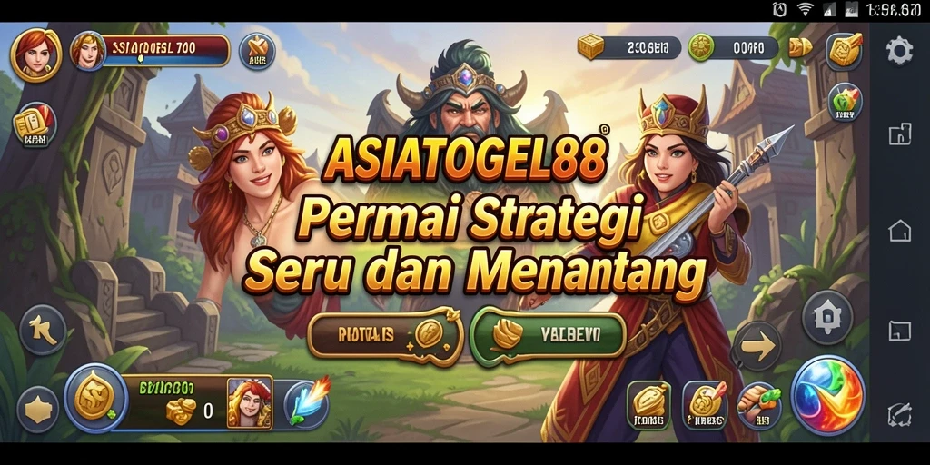 Screenshot gameplay ASIATOGEL88 menampilkan pertempuran strategi yang mendebarkan.