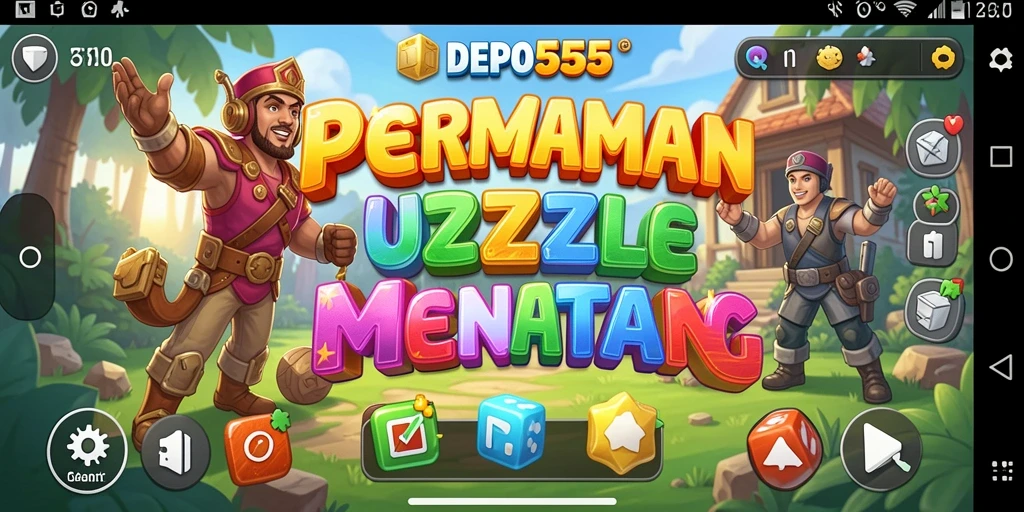 Screenshot gameplay DEPO555 yang menampilkan berbagai puzzle menarik.