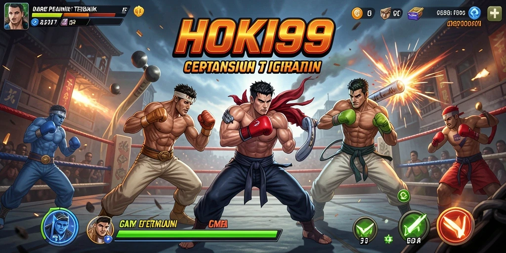 Screenshot HOKI99 menampilkan aksi pertarungan yang mendebarkan dan karakter yang kuat.