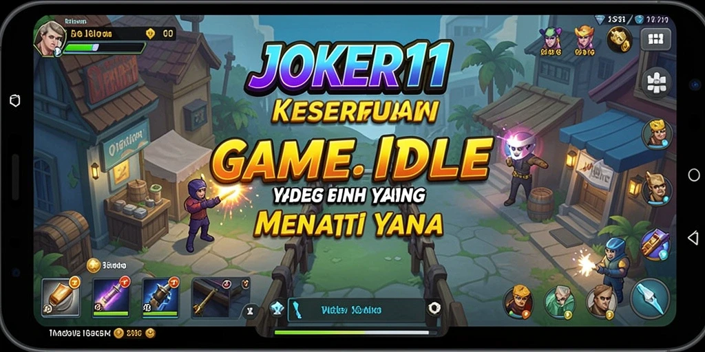 Screenshot JOKER11 menunjukkan antarmuka gameplay Idle yang menarik dan mengasyikkan.