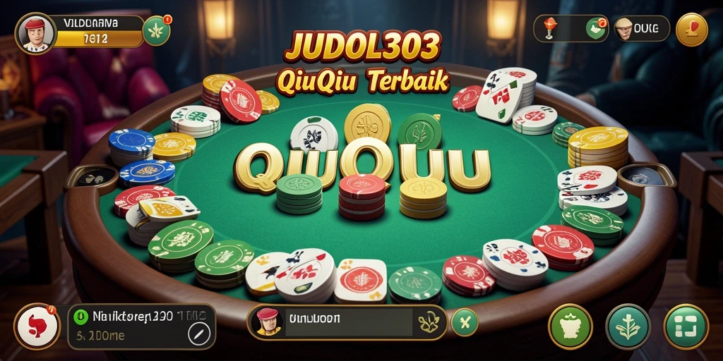 Screenshot utama JUDOL303 menunjukkan gameplay seru QiuQiu.