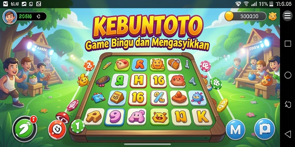 Screenshot KEBUNTOTO menampilkan keseruan saat bermain Bingo.