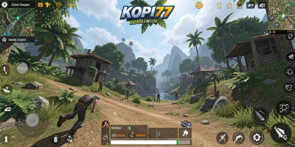 Tampilan gameplay seru di dunia terbuka KOPI77.