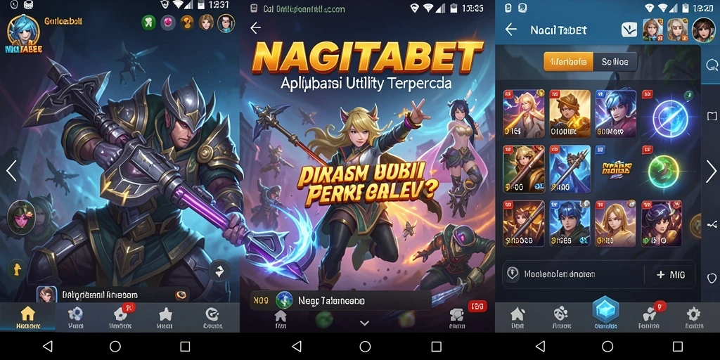 Tampilan utama NAGITABET menunjukkan antarmuka yang bersih dan mudah digunakan.