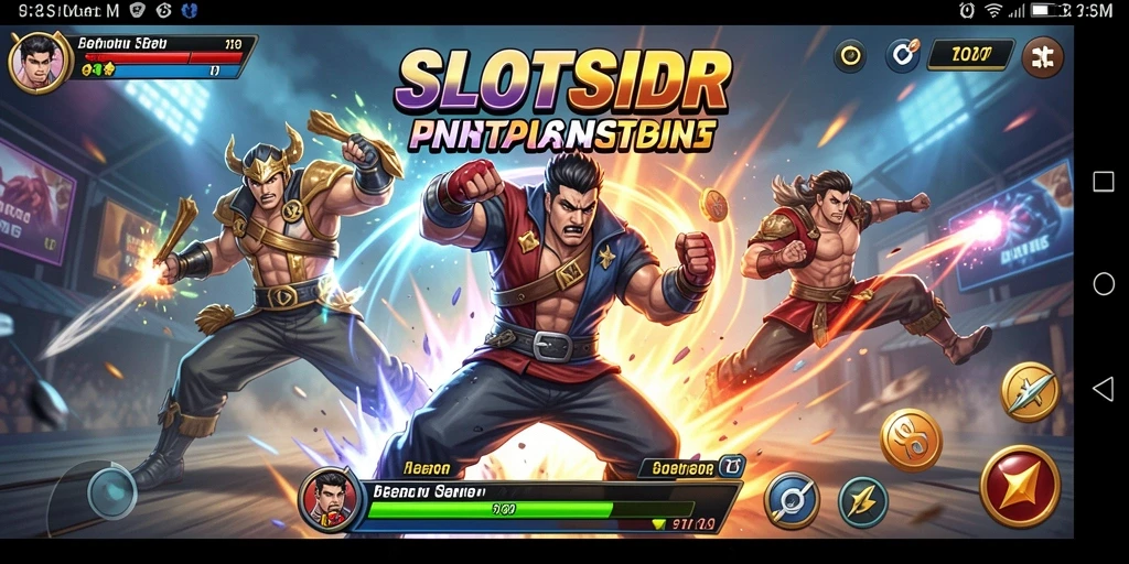 Gameplay menarik di SLOTSIDR dengan karakter bertarung yang dinamis.