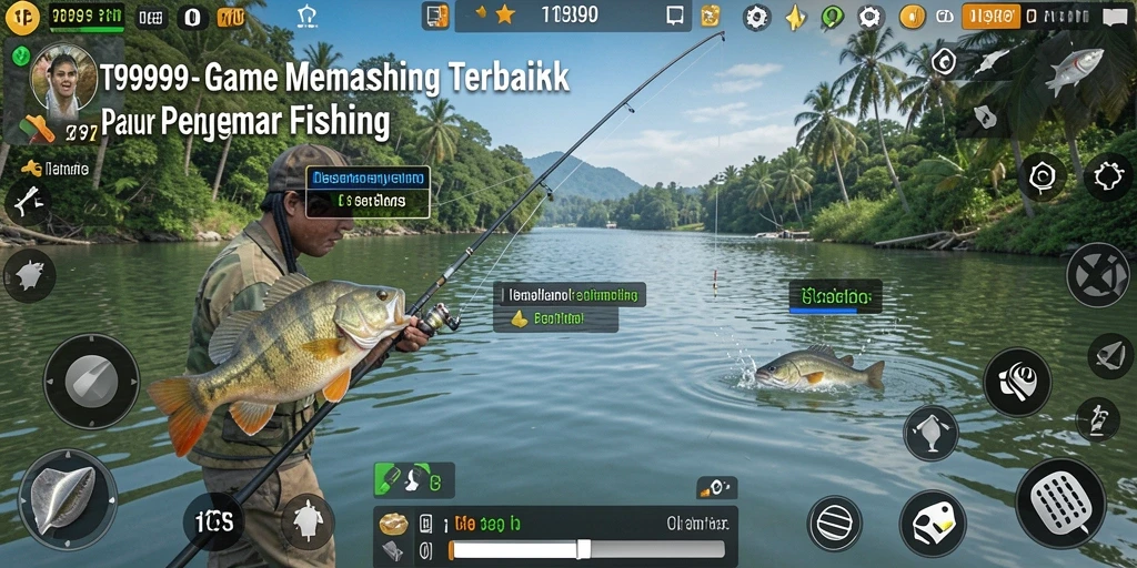 Tangkapan ikan menegangkan dalam T9999 dengan grafis memukau.